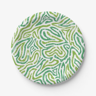 Assiettes En Carton Motif abstrait