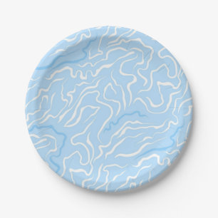 Assiettes En Carton Motif abstrait