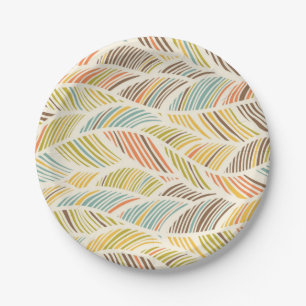 Assiettes En Carton motif Abstrait