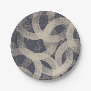 Assiettes En Carton Motif abstrait