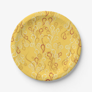 Assiettes En Carton motif Abstrait