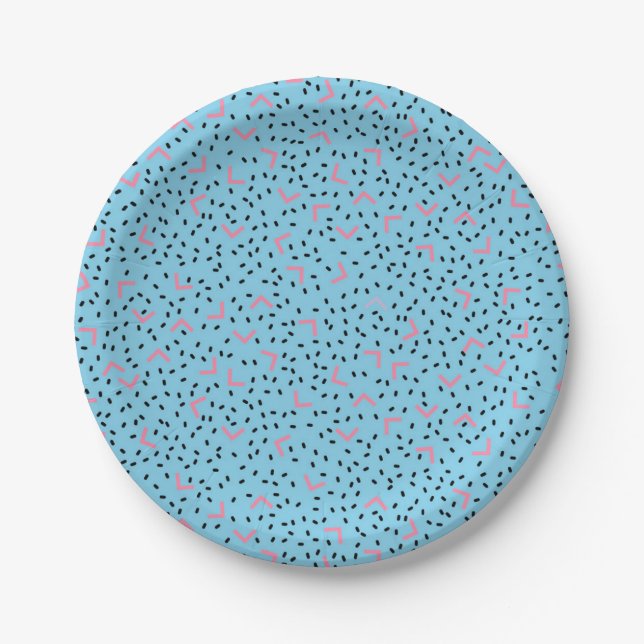 Assiettes En Carton motif Abstrait (Devant)