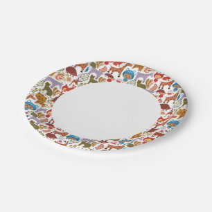 Assiettes En Carton Motif Abstrait pour enfants et animaux