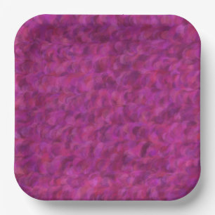 Assiettes En Carton Motif abstrait sans couture rose rouge violet