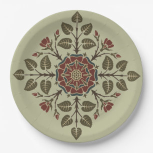 Assiettes En Carton Motif artistique victorien Vintage Audsley Tudor R