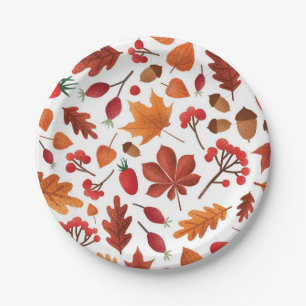 Assiettes En Carton Motif automne