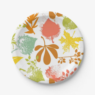 Assiettes En Carton Motif automne
