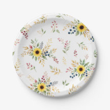 Motif botanique floral de tournesol