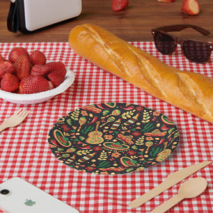 Assiettes En Carton Motif Cinco De Mayo Mexicain