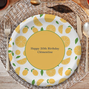 Assiettes En Carton Motif citron