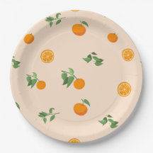 Motif classique de citrus fruit orange