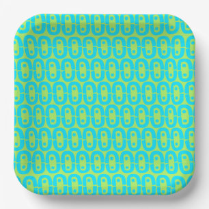 Assiettes En Carton motif coloré moderne