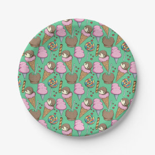 Assiettes En Carton Motif crème glacée   motif Lollies   lollipop 29