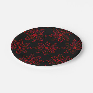 Assiettes En Carton Motif criminel sur noir