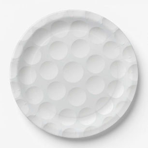Assiettes En Carton Motif de balle de golf
