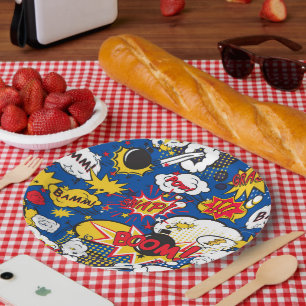 Assiettes En Carton Motif de bande dessinée mignon 