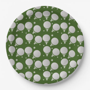 Assiettes En Carton Motif de fête d'anniversaire de golf