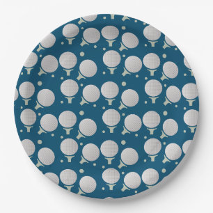 Assiettes En Carton Motif de fête d'anniversaire de golf