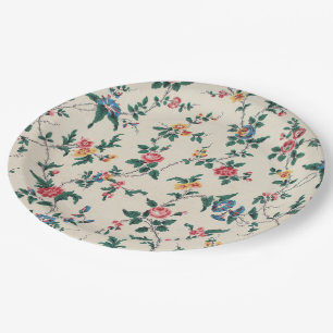 Assiettes En Carton Motif de fleurs multicolores populaire