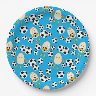 Assiettes En Carton Motif de football Egghead