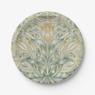 Assiettes En Carton Motif de grenade antique William Morris Lily
