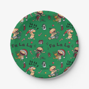 Assiettes En Carton Motif de hymnes de louange de chant de bébé