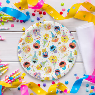 Assiettes En Carton Motif de la fête des Pals sésame Crayon