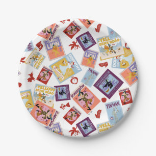 Assiettes En Carton Motif de lancer avec impression de personnage du M