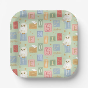 Assiettes En Carton Motif de lettre bloc Hedwig Post