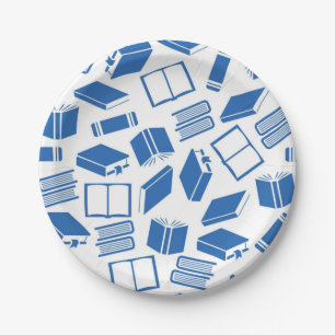 Assiettes En Carton Motif de livre