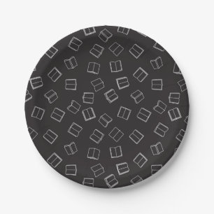 Assiettes En Carton Motif de livre