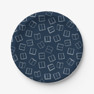 Assiettes En Carton Motif de livre