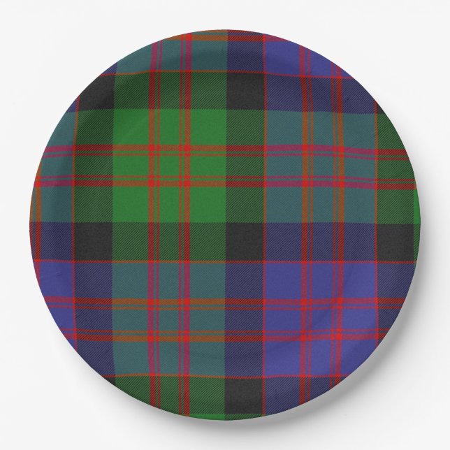 Assiettes En Carton Motif de MacDonald Scottish Clan Tartan Plaid (Devant)