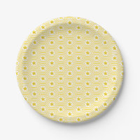Motif de nid d'abeille jaune