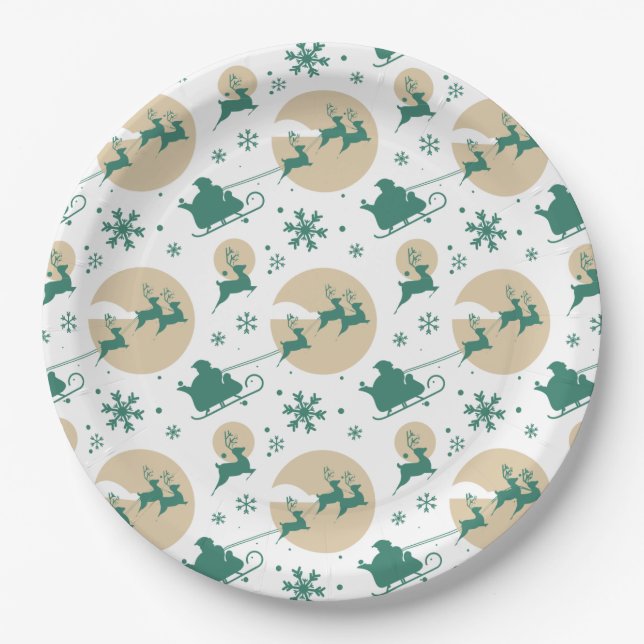 Assiettes En Carton Motif de Noël 118 (Devant)