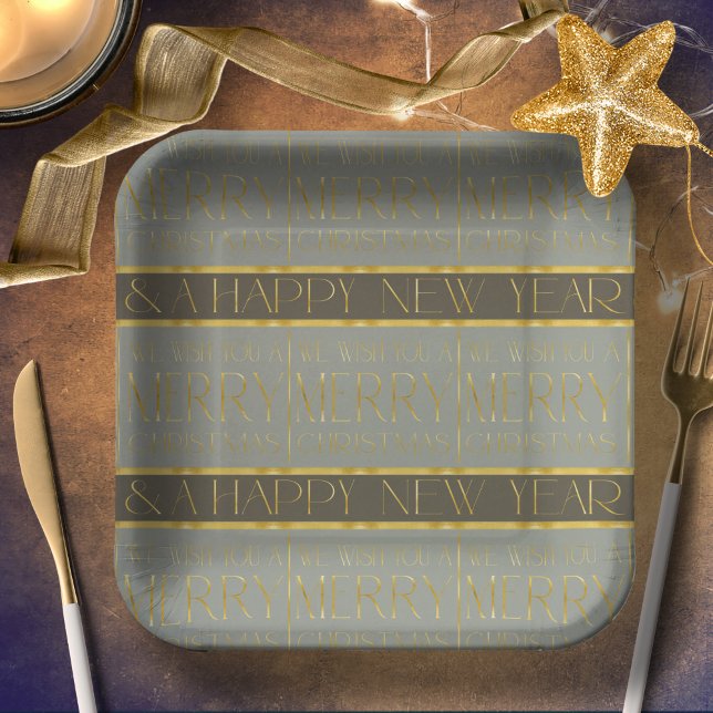 Assiettes En Carton Motif de Noël Earth Tones #35b ID1009 (Créateur téléchargé)