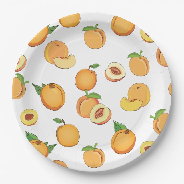 Assiettes En Carton Motif de plage (Devant)