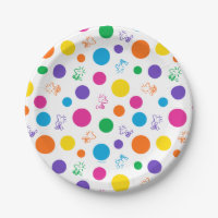 Motif de point de polka arc-en-ciel Woodstock