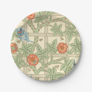 Assiettes En Carton Motif de treillis de William Morris