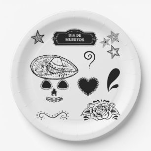 Assiettes En Carton Motif d'horreur d'Halloween