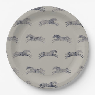 Assiettes En Carton Motif équestre classique