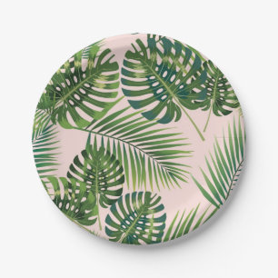 Assiettes En Carton motif feuille