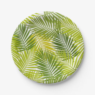 Assiettes En Carton motif feuille