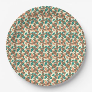 Assiettes En Carton motif feuille Abstrait