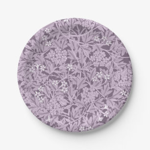 Assiettes En Carton Motif floral William Morris Lavender