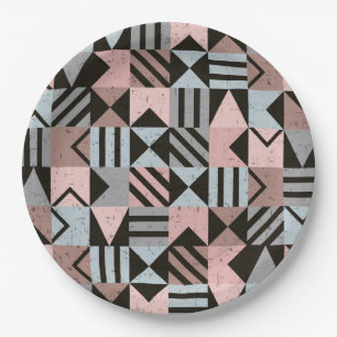 Assiettes En Carton Motif géométrique 29