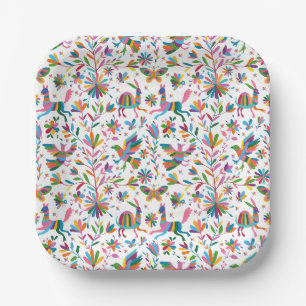 Assiettes En Carton Motif lumineux à l'ottomi mexicain