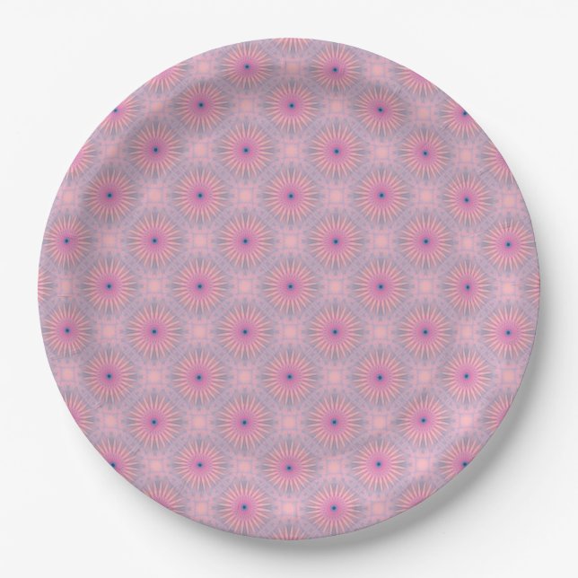 Assiettes En Carton Motif Mandala (Devant)