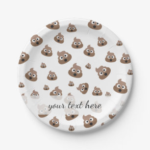Assiettes En Carton Motif mignon d'Emoji de dunette