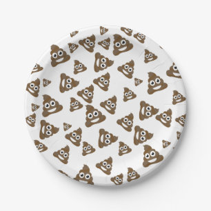 Assiettes En Carton Motif mignon drôle d'Emoji de dunette